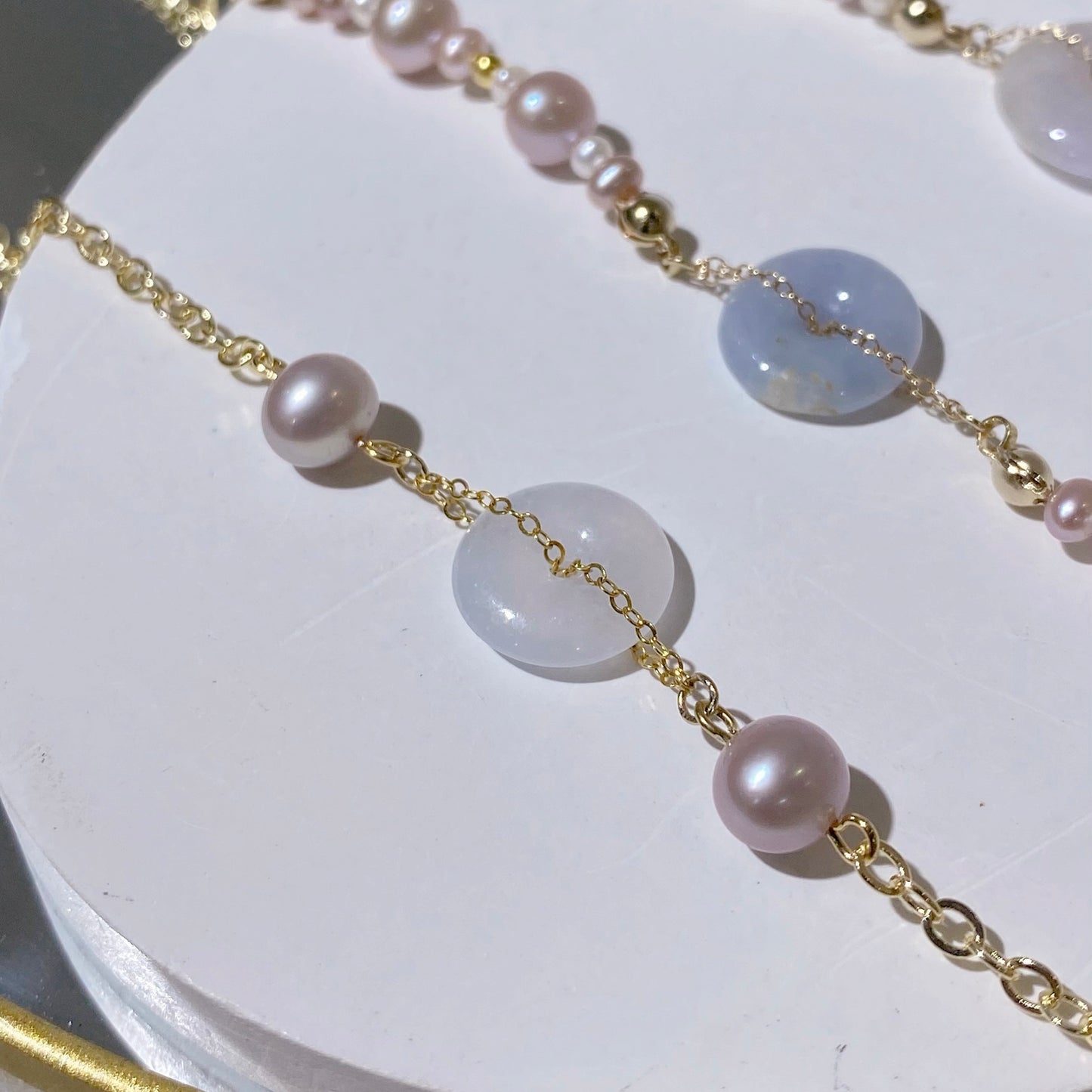 紫玉淡水珍珠手鏈